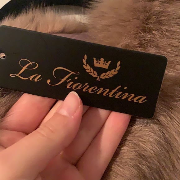 Quilted Fox Fur Vest - Blush - Picture 6 of 10